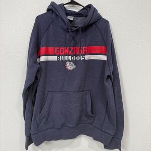 Rivalry Gonzaga Bulldogs Hoodie Pullover Sweatshirt Mens Large Heathered Navy